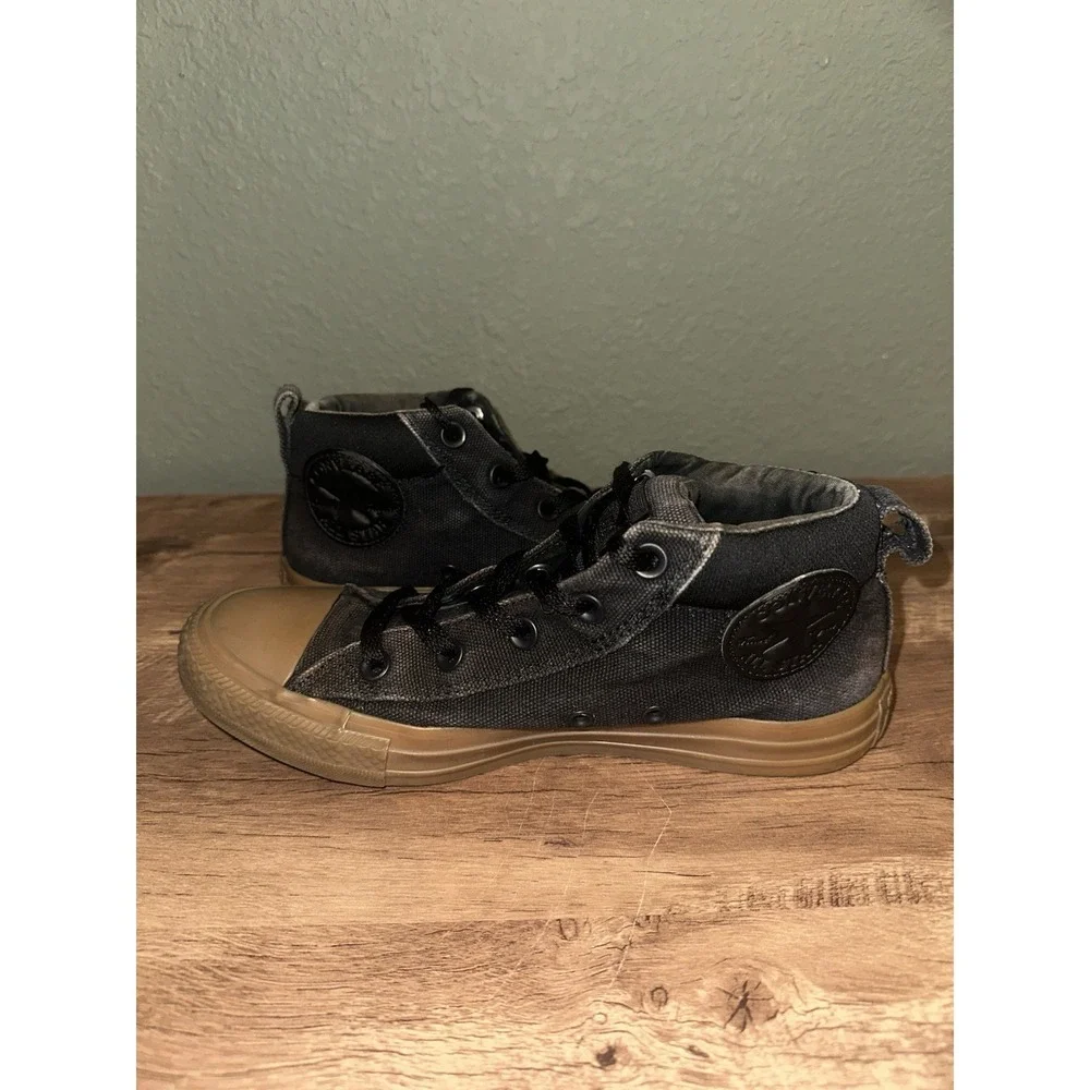 Converse Chuck Taylor All-Star Black Dark Honey Men's 5.5US Wome 7.5US Pre-Owned - Picture 3 of 9